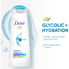 DOVE GLYCOLIC+HYDRATION HAIR SHAMPOO